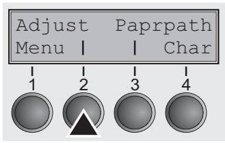 TALLYGENICOM LA800 PLUS - Setting the print head gap - 2