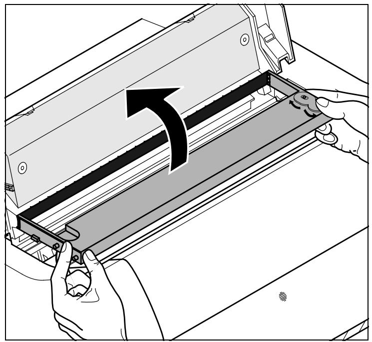 TALLYGENICOM LA800 PLUS - Changing the ribbon cassette - 6