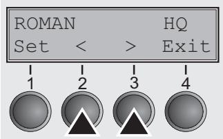 TALLYGENICOM LA800 PLUS - Selecting character density and font (temporarily) - 7