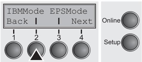 TALLYGENICOM LA800 PLUS - Setting the IBM mode (IBMMode) - 1