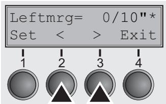 TALLYGENICOM LA800 PLUS - Setting the left margin (Leftmgr) - 3