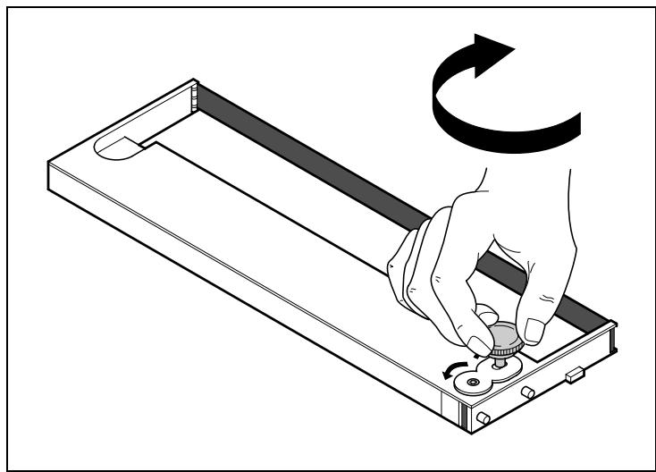 TALLYGENICOM LA800 PLUS - Installing the ribbon cassette the first time - 8