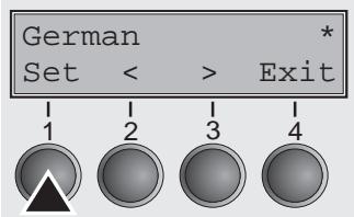 TALLYGENICOM LA800 PLUS - Selecting the LC display language - 12