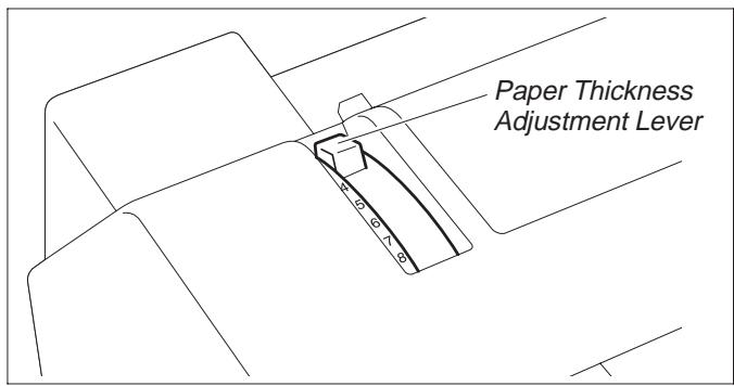 TALLYGENICOM T2340-24 - Setting the print head gap - 1