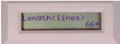 TALLYGENICOM 2900 - Example: Changing Form Length Using the Menu System - 4