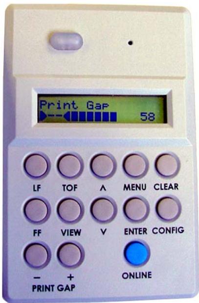 TALLYGENICOM 2900 - Step 1. Manually Adjust Print Gap on Control Panel - 1