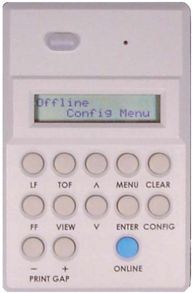 TALLYGENICOM 2900 - Config Menu - 1