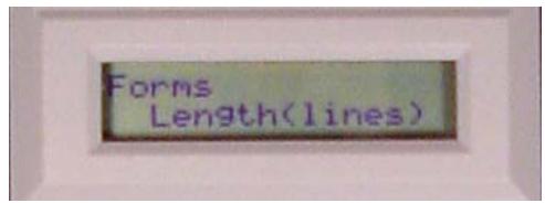 TALLYGENICOM 2900 - Example: Changing Form Length Using the Menu System - 3