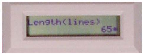 TALLYGENICOM 2900 - Example: Changing Form Length Using the Menu System - 6