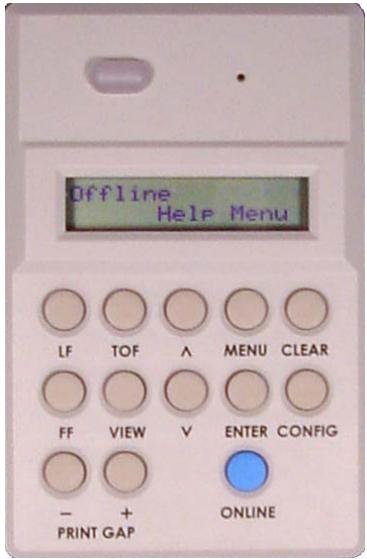 TALLYGENICOM 2900 - Help Menu - 1