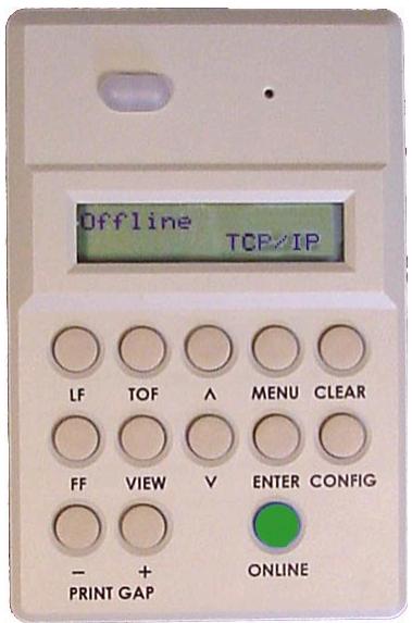 TALLYGENICOM 6300 - TCP/IP Menu (LAN Interface Only) - 1