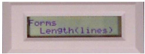 TALLYGENICOM 6300 - Example: Changing Form Length Using the Menu System - 3