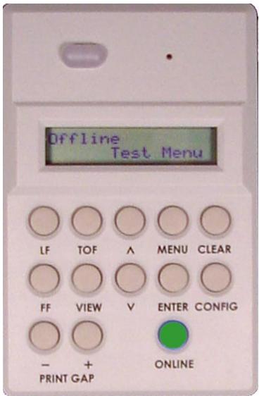 TALLYGENICOM 6300 - Test Menu - 1