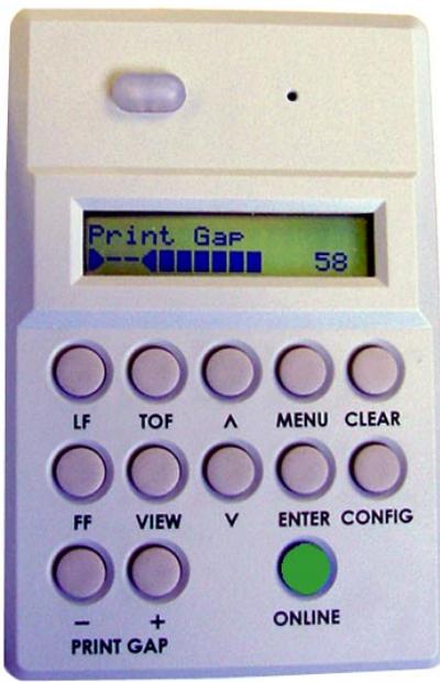 TALLYGENICOM 6300 - Step 1. Manually Adjust Print Gap on Control Panel - 1