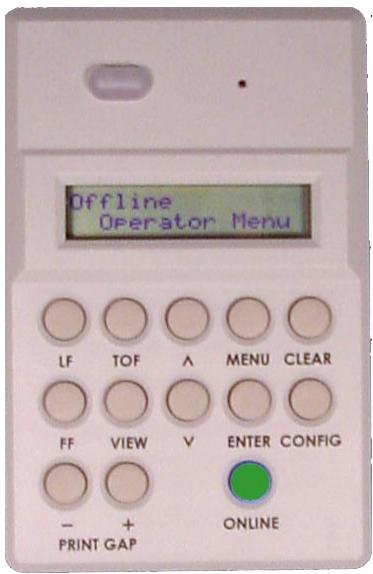 TALLYGENICOM 6300 - Operator Menu - 1