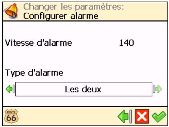 ROUTE 66 NAVIGATE 7 - Configurer l'alarme - 1