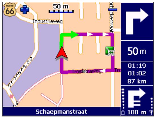 ROUTE 66 NAVIGATE 7 - Sélectionnez perspective 2D carte imprimée. - 2