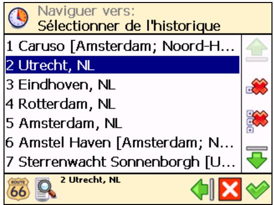 ROUTE 66 NAVIGATE 7 - Naviguer vers un endroit récemment visité (historique) - 6