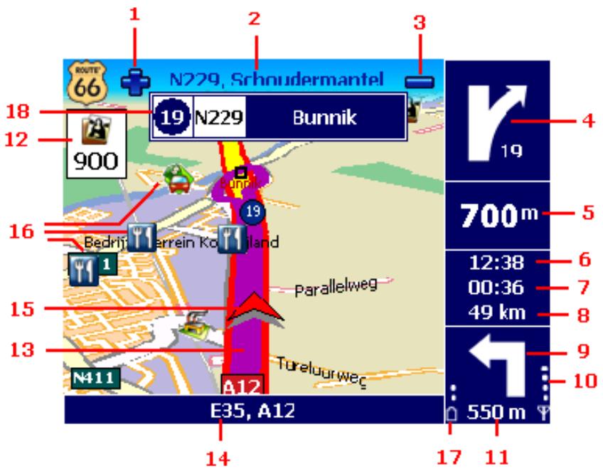 ROUTE 66 CHICAGO SW - Understanding the navigation screen - 1