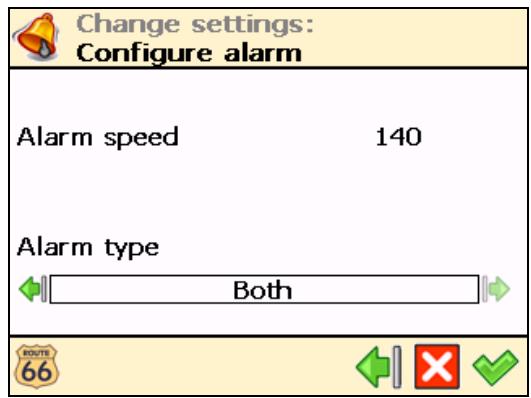 ROUTE 66 CHICAGO SW - Configure alarm - 1
