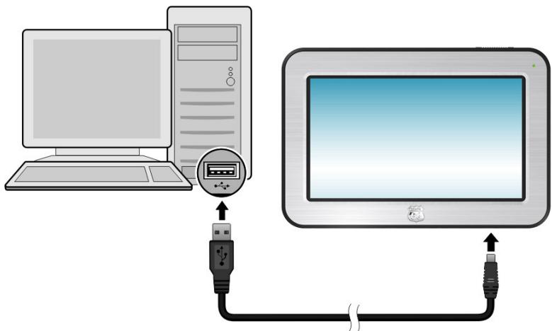 ROUTE 66 MINI MAXI - Charging the Battery via the USB Cable - 1