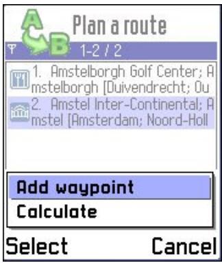ROUTE 66 MOBILE 7 SYMBIAN S60 - Remark: select this option: - 2