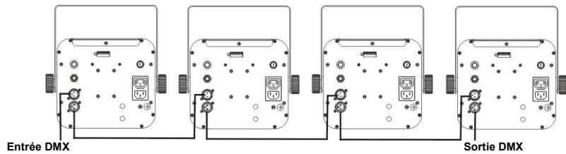 BEGLEC LED DEVIL - Installation électrique en mode DMX : - 2