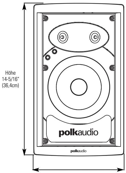 POLK AUDIO LC65FX - ABMESSAGEGEN - 4