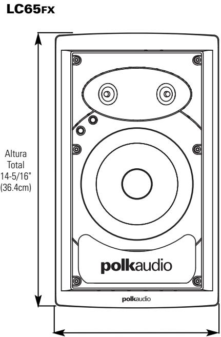 POLK AUDIO LC65FX - DIMENSOES FISICAS - 4