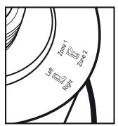 EDOBE XDOM PAIR OF SPEAKERS - Passo 4: Definir a Zona e os Interruptores Estéreo E/D. - 2