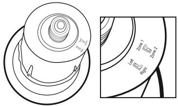 EDOBE XDOM PAIR OF SPEAKERS - Paso 4: Ajuste de la zona y de los interruptores estéreo. - 1