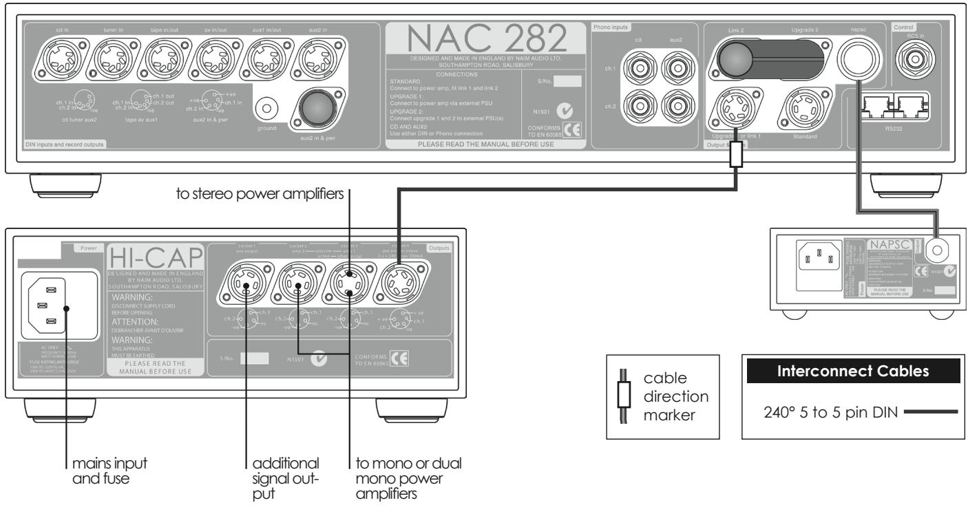 NAIM1 NA-C 252 - NAC 282 Connected to Hi-Cap and NAPSC - 1