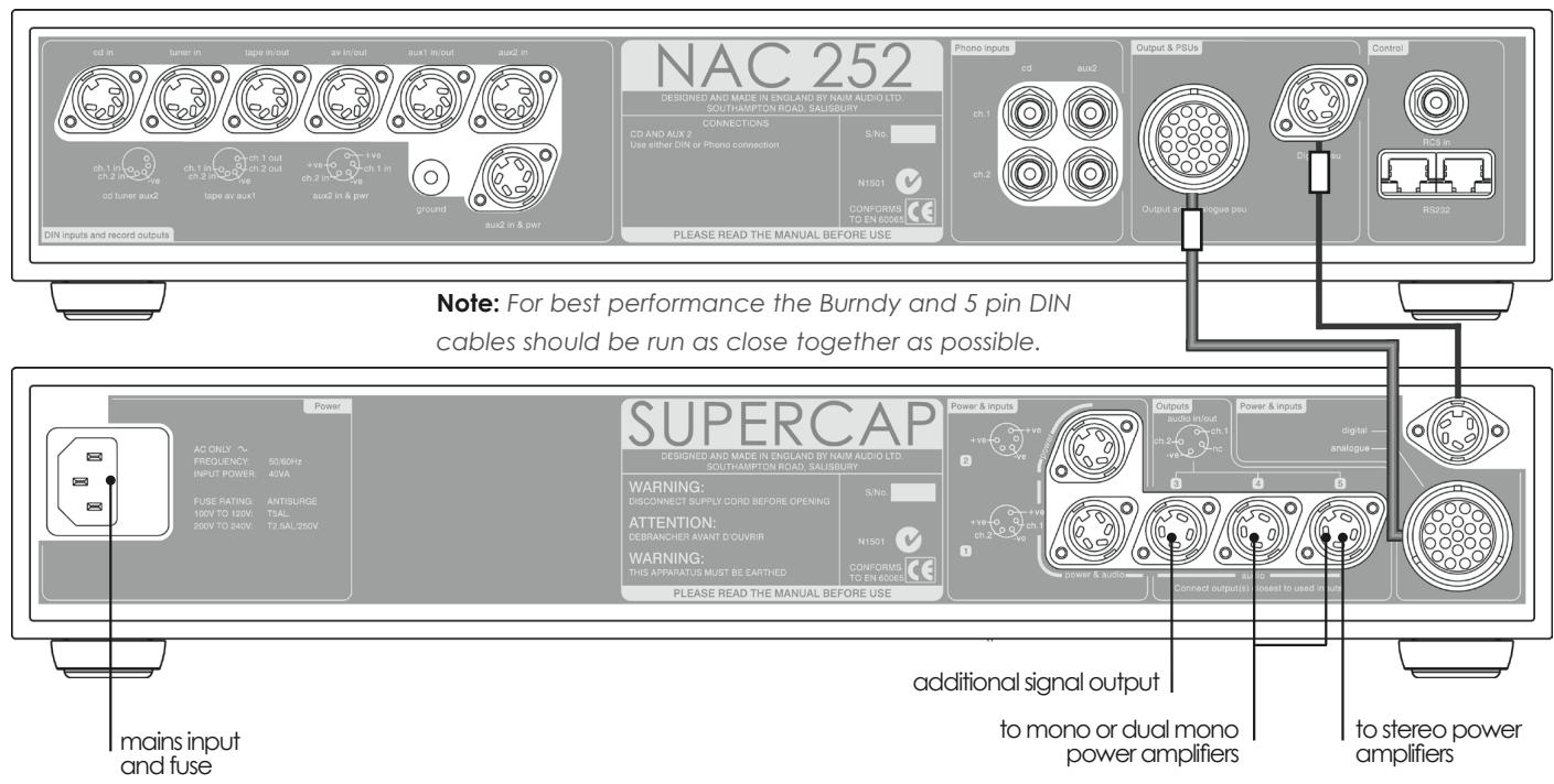 NAIM1 NA-C 252 - NAC 252 Connected to Supercap - 1