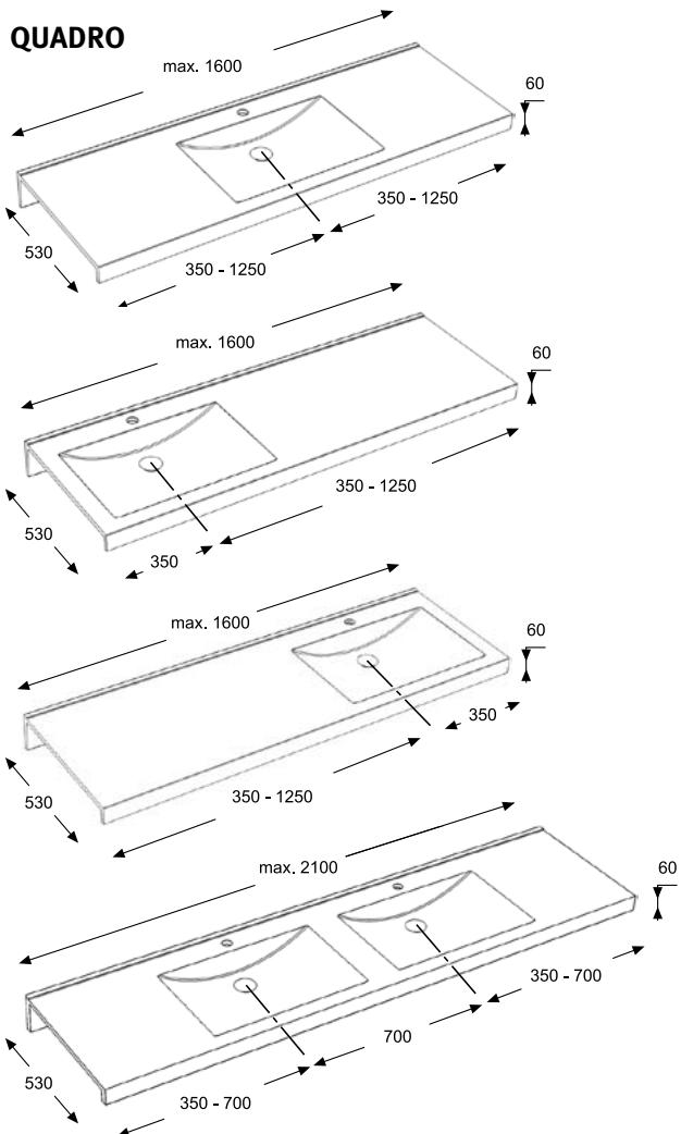FRANKE MIRANIT  - BROCHURE - Niche washbasins: - 2