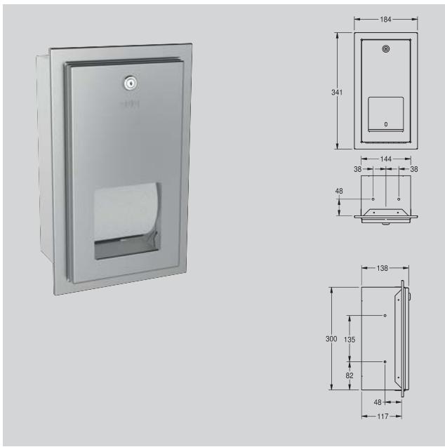FRANKE RODAN - BROCHURE - Double distributeur de papier toilette fixation mural - 1