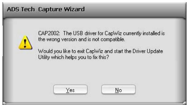 ADS TECH CAPWIZ 3.6.1 - Updated Drivers – Very Important!! - 1