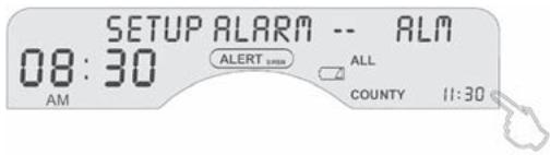 ETON FR600RDS - 1.COMO AJUSTAR LA HORA DE ALARMA - 2