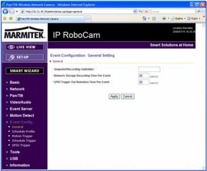 MARMITEK IP EYE ANYWHERE 11 - Event Config - 1