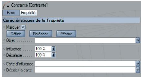 MAXON CINEMA 4D - Propriété contrainte - 3