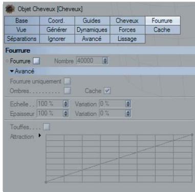 MAXON CINEMA 4D - Panneau cheveux de replissage (fourrure) - 1