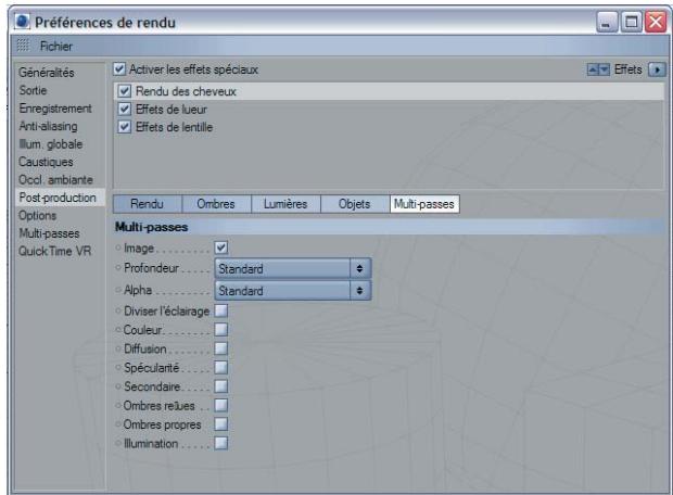 MAXON CINEMA 4D - Panneau multi-passe - 1
