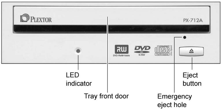 PLEXTOR PX-712A - Front Panel—PX-712A Internal Drive - 1