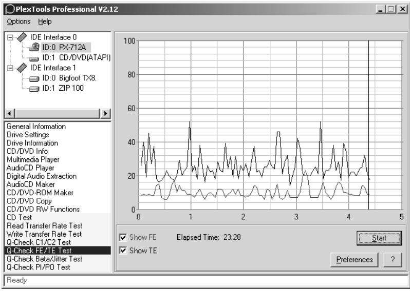 PLEXTOR PX-712UF - To use PlexTools Professional to measure tracking and focus error: - 1