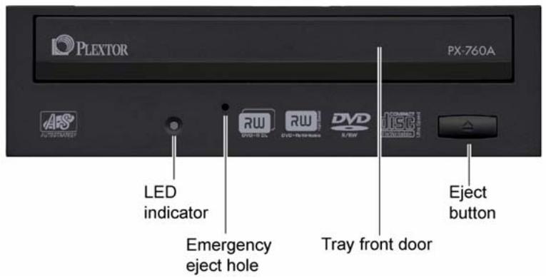 PLEXTOR PX-760A - Front Panel—PX-760A Internal Drive - 1