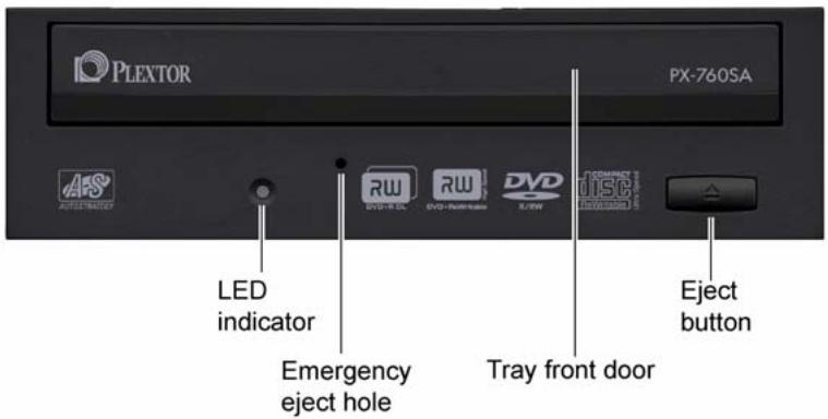 PLEXTOR PX-760A - Front Panel—PX-760SA Internal Drive - 1