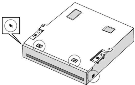 PLEXTOR PX-760A - To install a different bezel and disc tray face plate: - 3