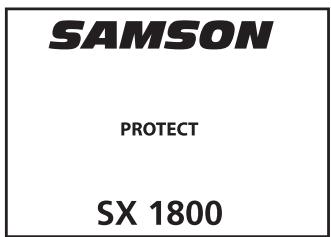 SAMSON SX - Setting Up and Using Your SX Series - 5