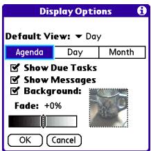 PALMONE CENTRO - Customizing display options for your calendar - 1