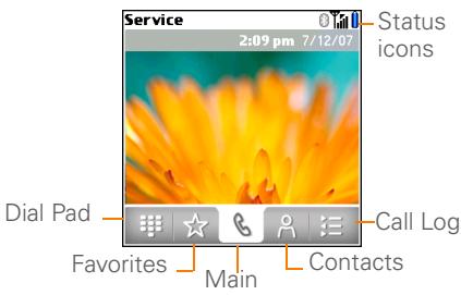 PALMONE CENTRO - Opening the Phone application - 1