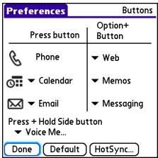 PALMONE CENTRO - Reassigning buttons - 1